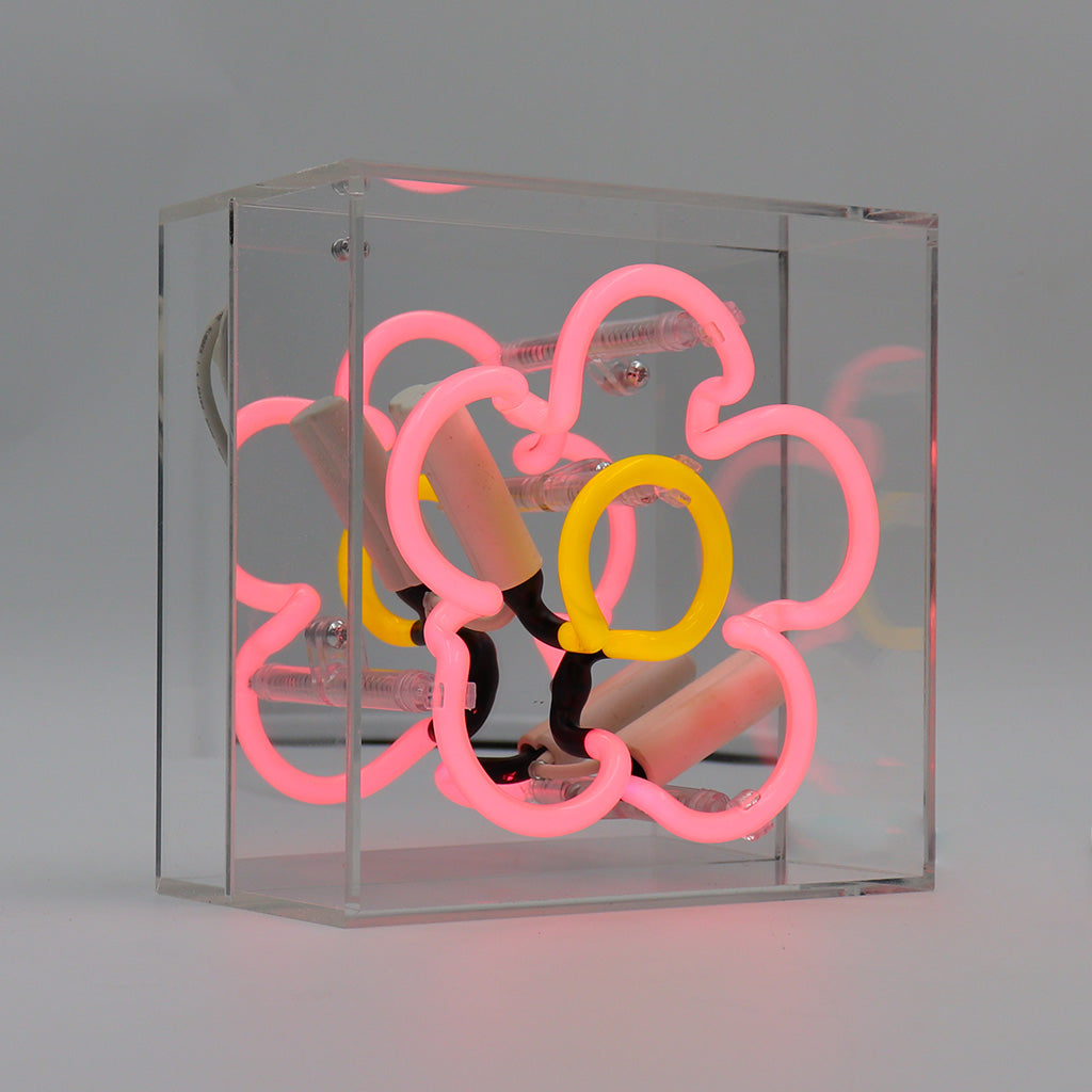 'Daisy' Mini Glass Neon Sign