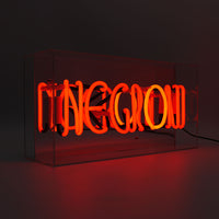 'Negroni' Glass Neon Sign