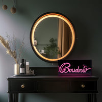 'Boudoir' Glass Neon Sign