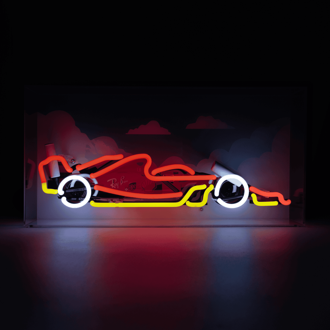 'Formula Racing Car' Neon Box Sign