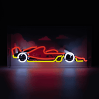 'Formula Racing Car' Neon Box Sign