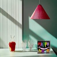 'Happy Hour' Neon Box Sign