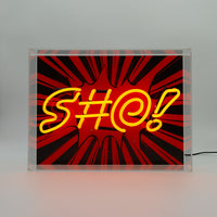 Allsehendes Auge" Großes Neonschild aus Glas