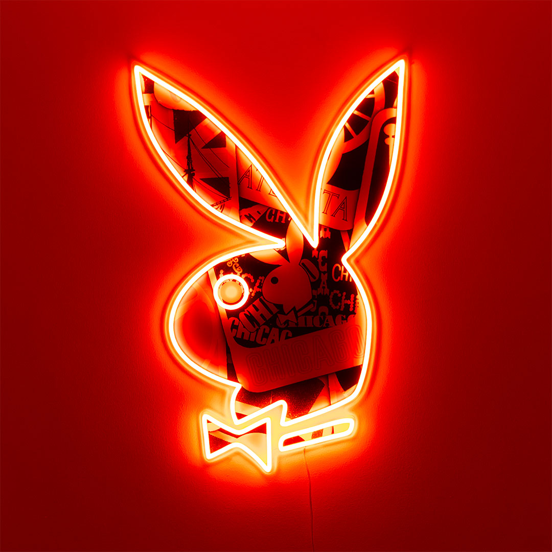 Playboy X Locomocean - Collage Playboy Bunny LED Wall Mountable Neon (