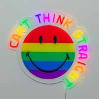 Can't think straight: : The Original Smiley LED Neon Wall Sign