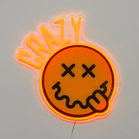Crazy: S.W.Smiley LED Neon Wall Sign