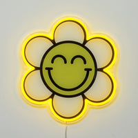 Happy Flower: S.W.Smiley LED Neon Wall Sign
