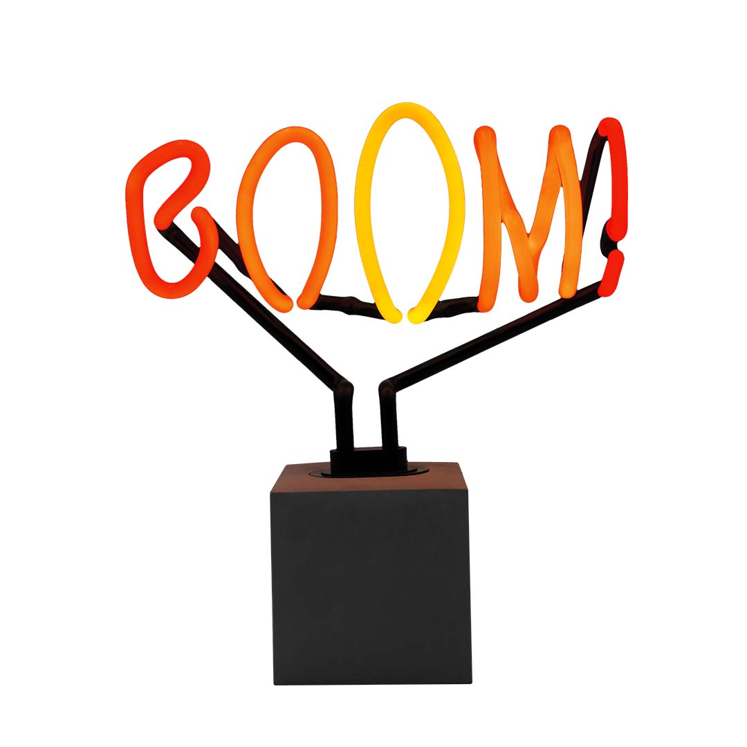 Cartel "Boom" de neón
