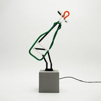 Neon 'Flaske'-skilt