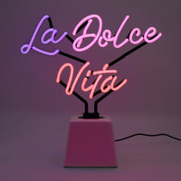 La Dolce Vita: Ceramic Base Glass Neon