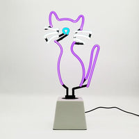 Cat: Ceramic Base Glass Neon