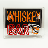 'Whiskey Bar' Neon Box Sign