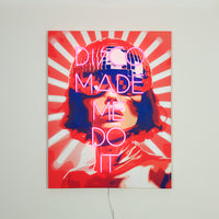 Wandmalerei (LED-Neon) - Marilyn