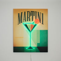 'Martini' - Wall Painting (LED Neon)