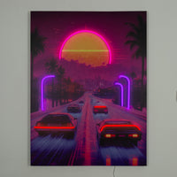Neon Drive: LED Neon Canvas