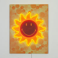 Sun: The Original Smiley LED Neon Canvas