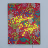Welcome to the jungle Pink: The Original Smiley LED Neon Canvas