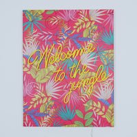 Welcome to the jungle Pink: The Original Smiley LED Neon Canvas