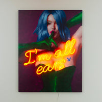Playboy X Locomocean - I'm All Ears - Pittura al neon LED (in pre-ordine)