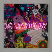 Playboy X Locomocean Collage Wandkunst (LED Neon) (Vorbestellung)