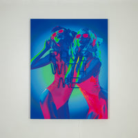 Wandmalerei (LED-Neon) - Marilyn