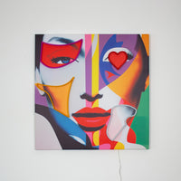 Face Shapes - Wall Painting (LED Neon) Standard