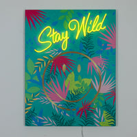 Stay Wild Light: The Original Smiley LED Neon Canvas