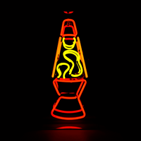 'Lava Lamp Red' Neon Box Sign