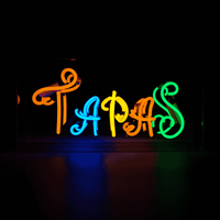 'Tapas' Neon Box Sign