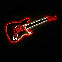 'Electric Guitar' Neon LED Sign - Wall Mounted
