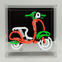 'Scooter' Neon Box Sign