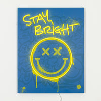 Stay Bright: SW Smiley LED Neon Canvas