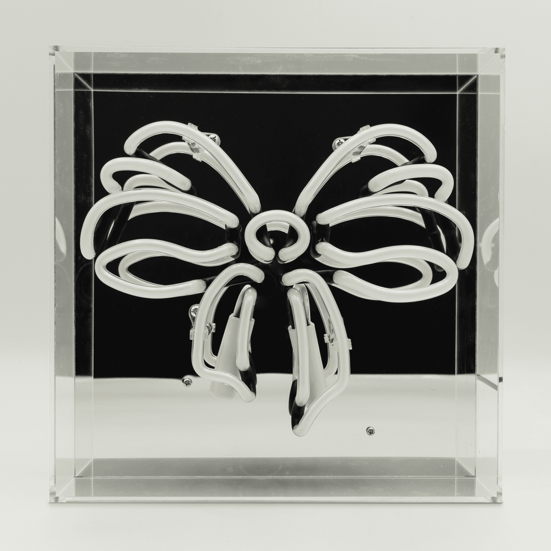 'Bow' Neon Box Sign
