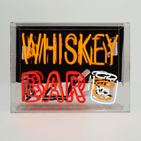 'Whiskey Bar' Neon Box Sign