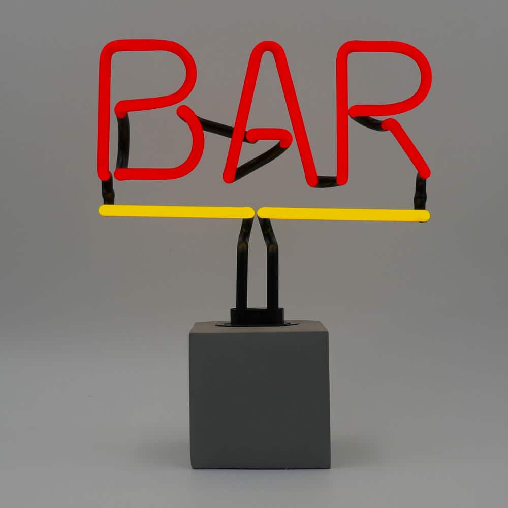 Cartel de neón "Bar
