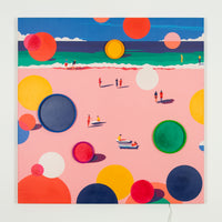 Beach: LED Neon Canvas Art