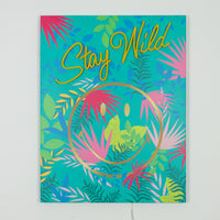 Stay Wild Light: The Original Smiley LED Neon Canvas