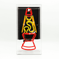 'Lava Lamp Red' Neon Box Sign