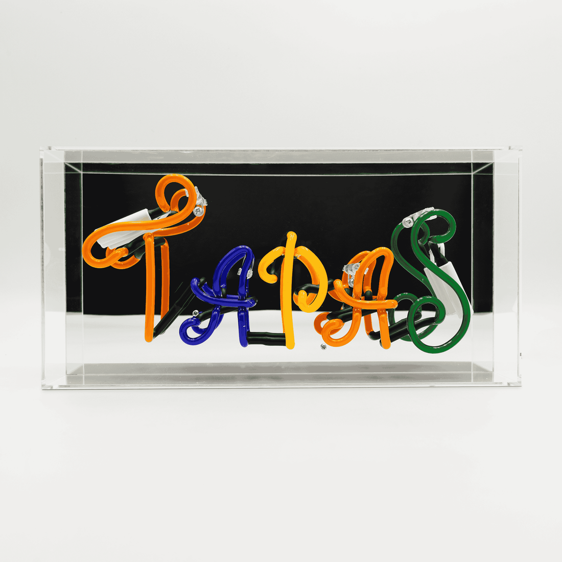 'Tapas' Neon Box Sign