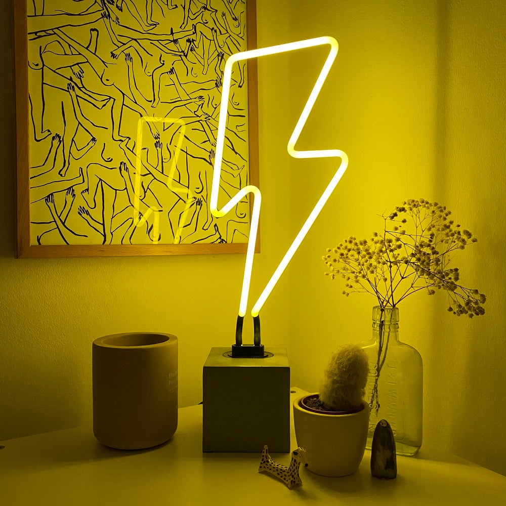 Neon 'Lightning' Sign