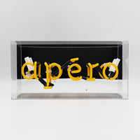 Apéro Glas-Neonschild