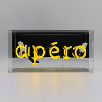 Apéro Glas-Neonschild