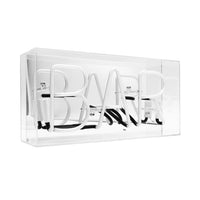 Bar" Glas-Neonschild - PINK