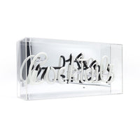 Pink 'Cocktails' Acrylic Box Neon Light - Locomocean