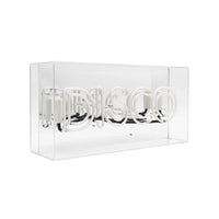 Disco" Glas-Neonschild - Lila