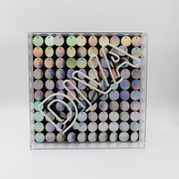 Diva" Acrylbox Neonlicht mit Pailletten
