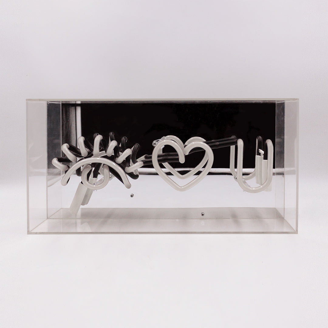 Enseigne neon en verre 'Eye Love You'