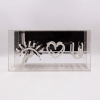 'Eye Love You' Glass Neon Sign