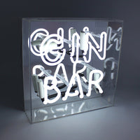 'GIN Bar' Acrylic Box Neon Light - Locomocean