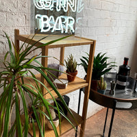 GIN Bar" Glas-Neonschild